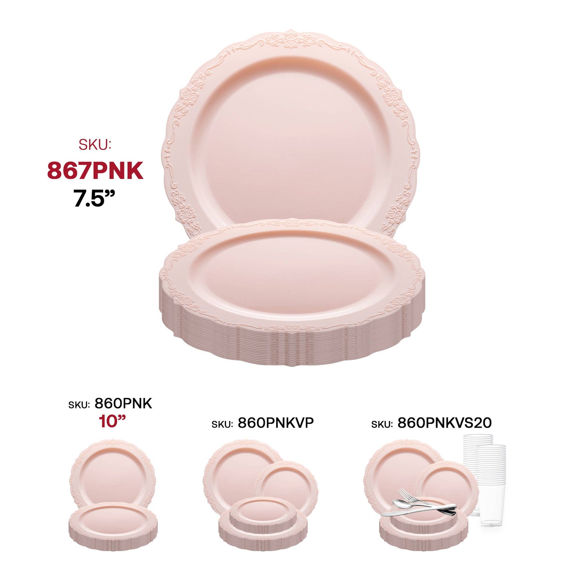Blush Lace Side Plates