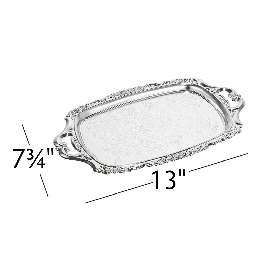 Silver Classic Serving Tray