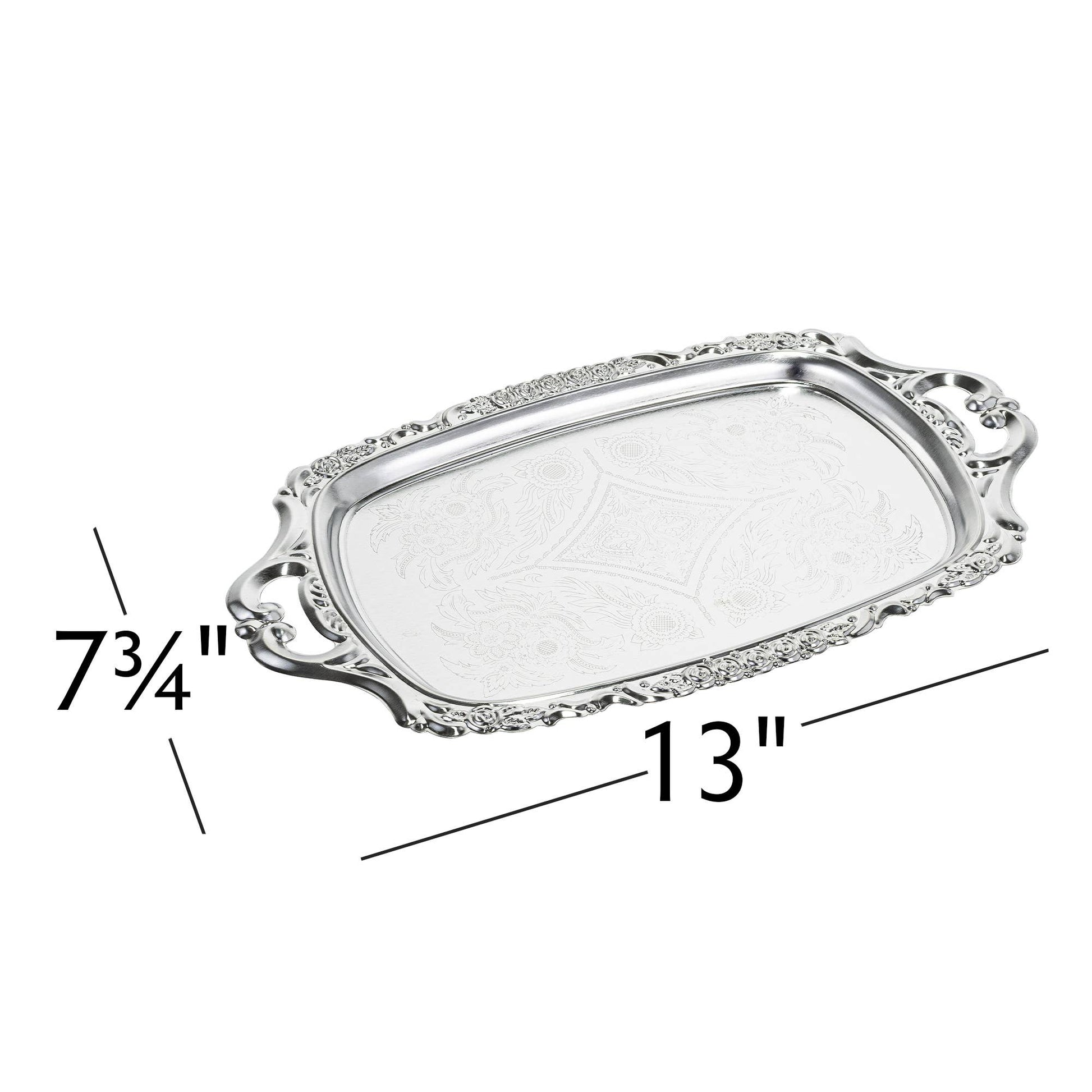 Silver Classic Serving Tray