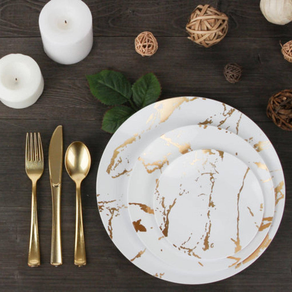 Gold Foil Dessert Plates