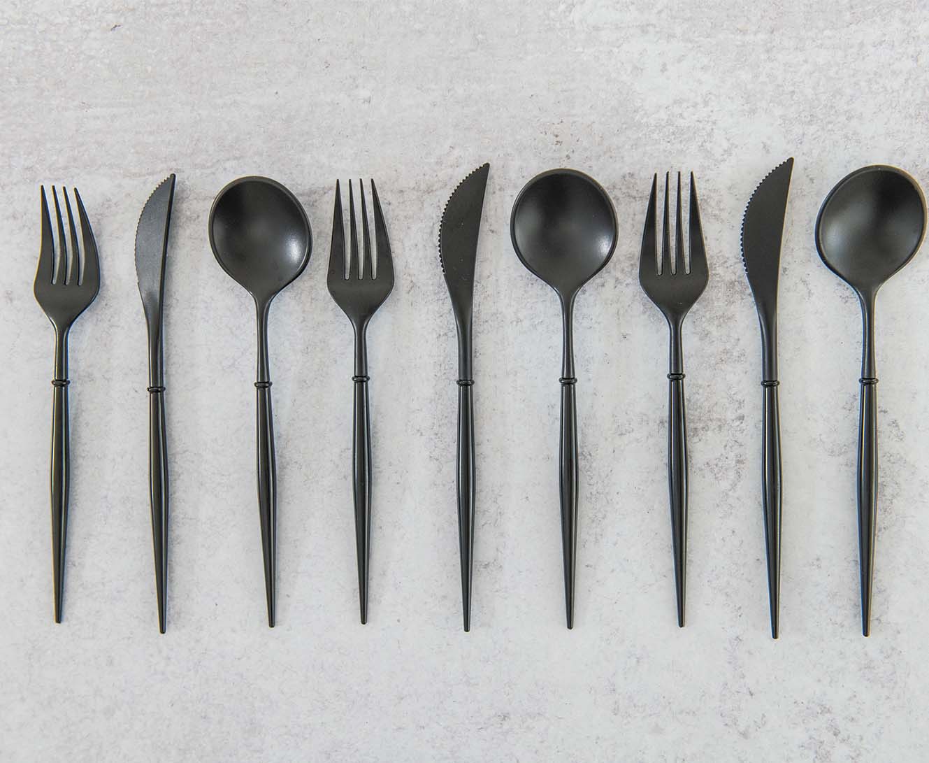 Black Tie Cutlery Set