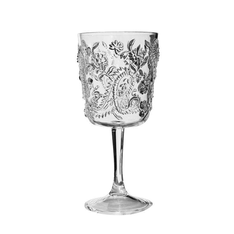 Paisley Wine Glass
