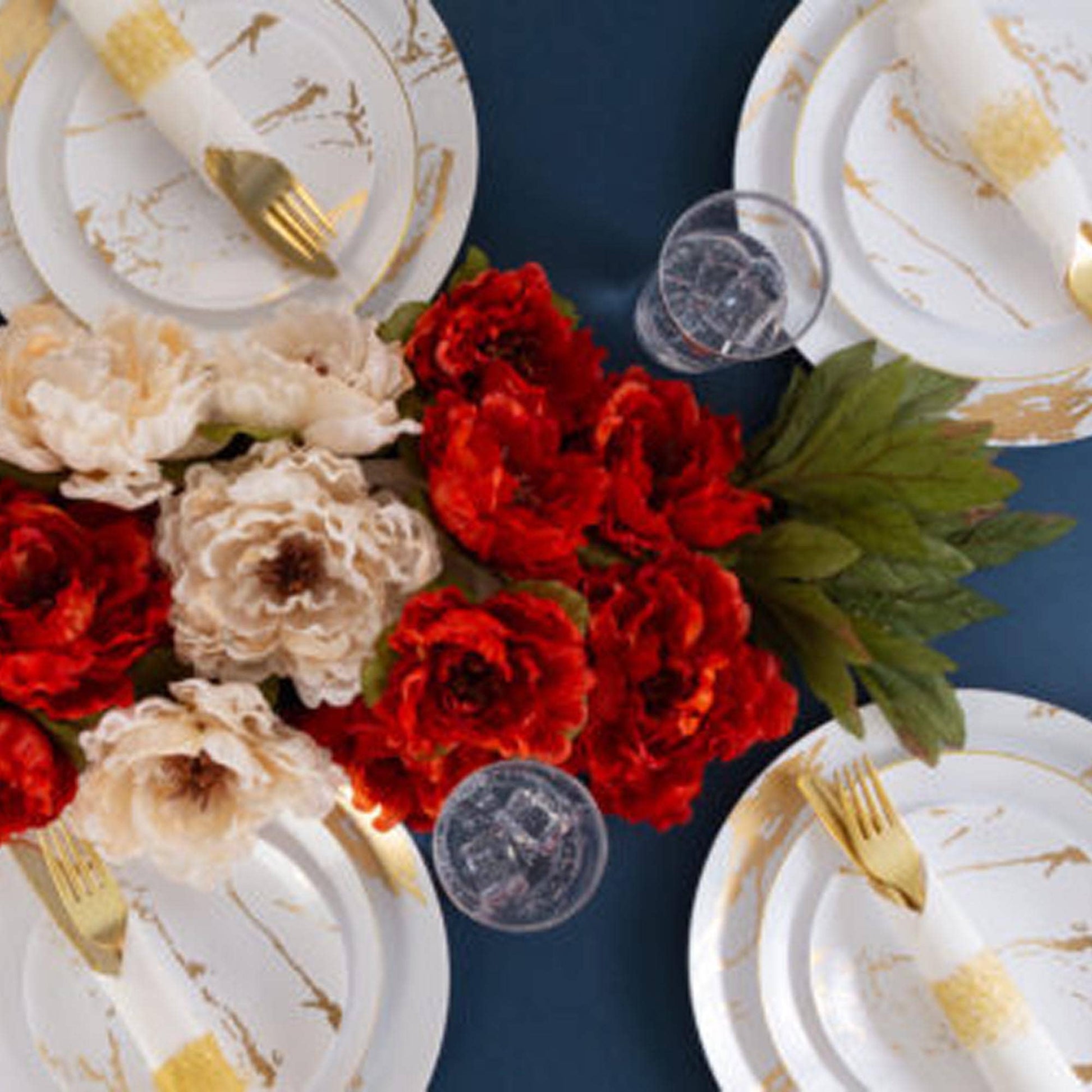 Gold Foil Dessert Plates