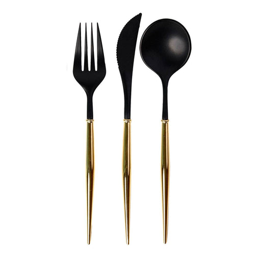 Black & Gold Cutlery