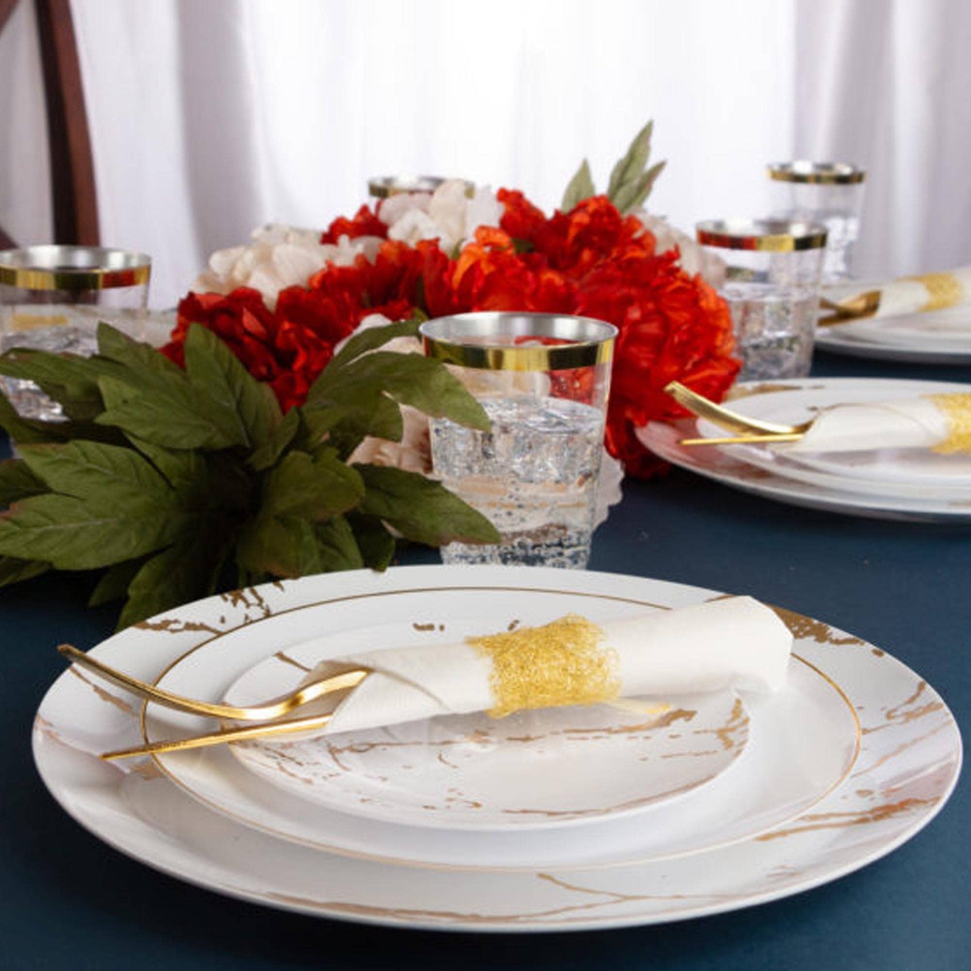 Gold Foil Dessert Plates
