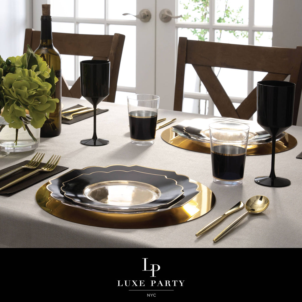 Black & Gold Plates